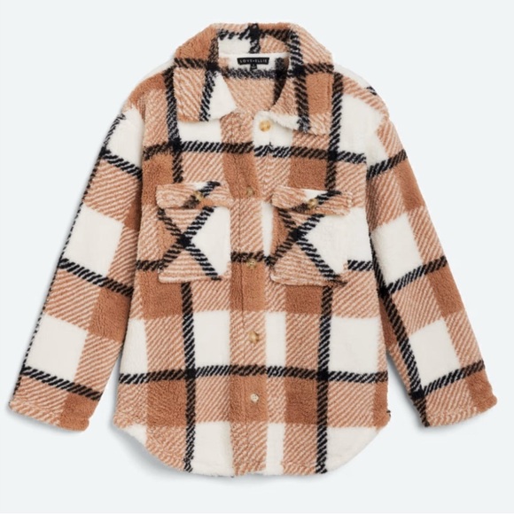 Sherpa Plaid Sweater - Picture 1 of 1
